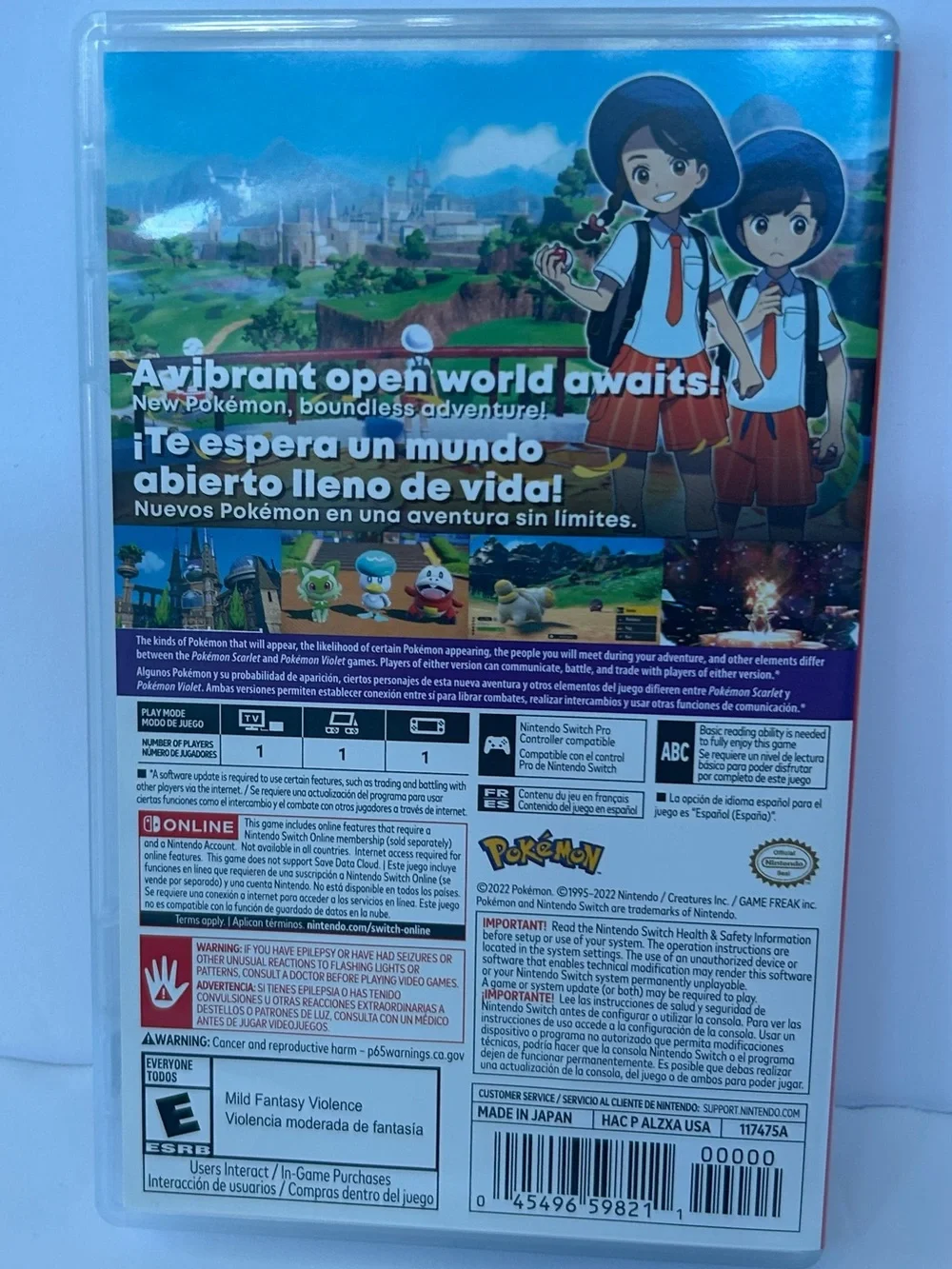 Nintendo Pokémon Scarlet & violet game